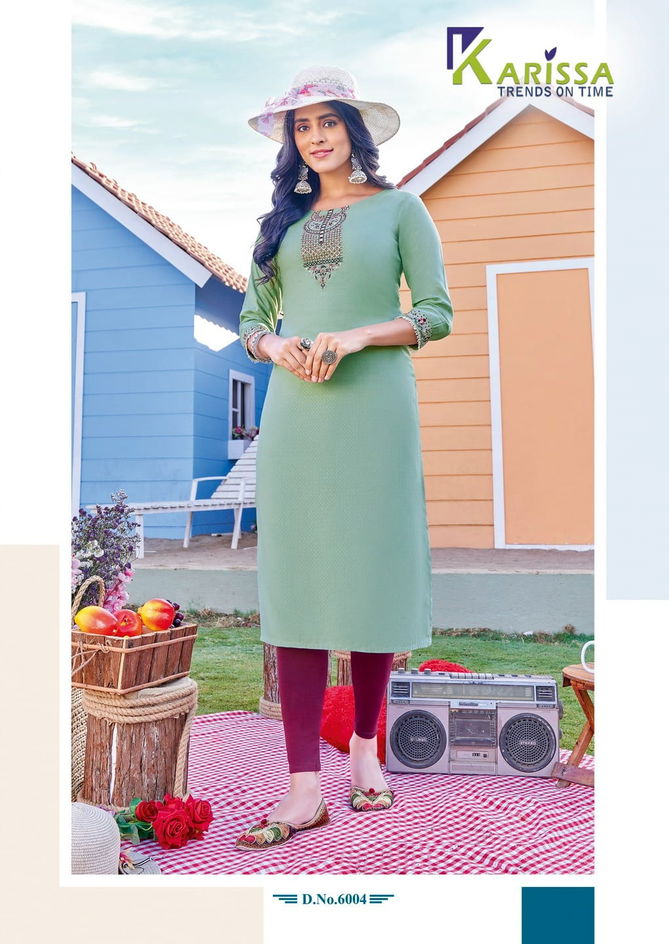 Karissa Veenee Rayon Designer Kurtis Catalog